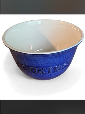 St. Nicholas Square Large Blue Ceramic “Cookie” Bowl